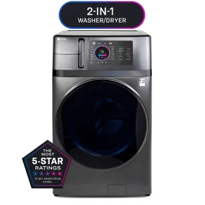GE Profile PFQ97HSPVDS Washer & Dryer Combo UltraFast, Ventless Heat Pump Technology Carbon Graphite