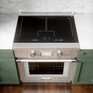 Thermador PRI30LBHC 30-inch Liberty Induction Freestanding Range Cooker Lifestyle Cabinetry