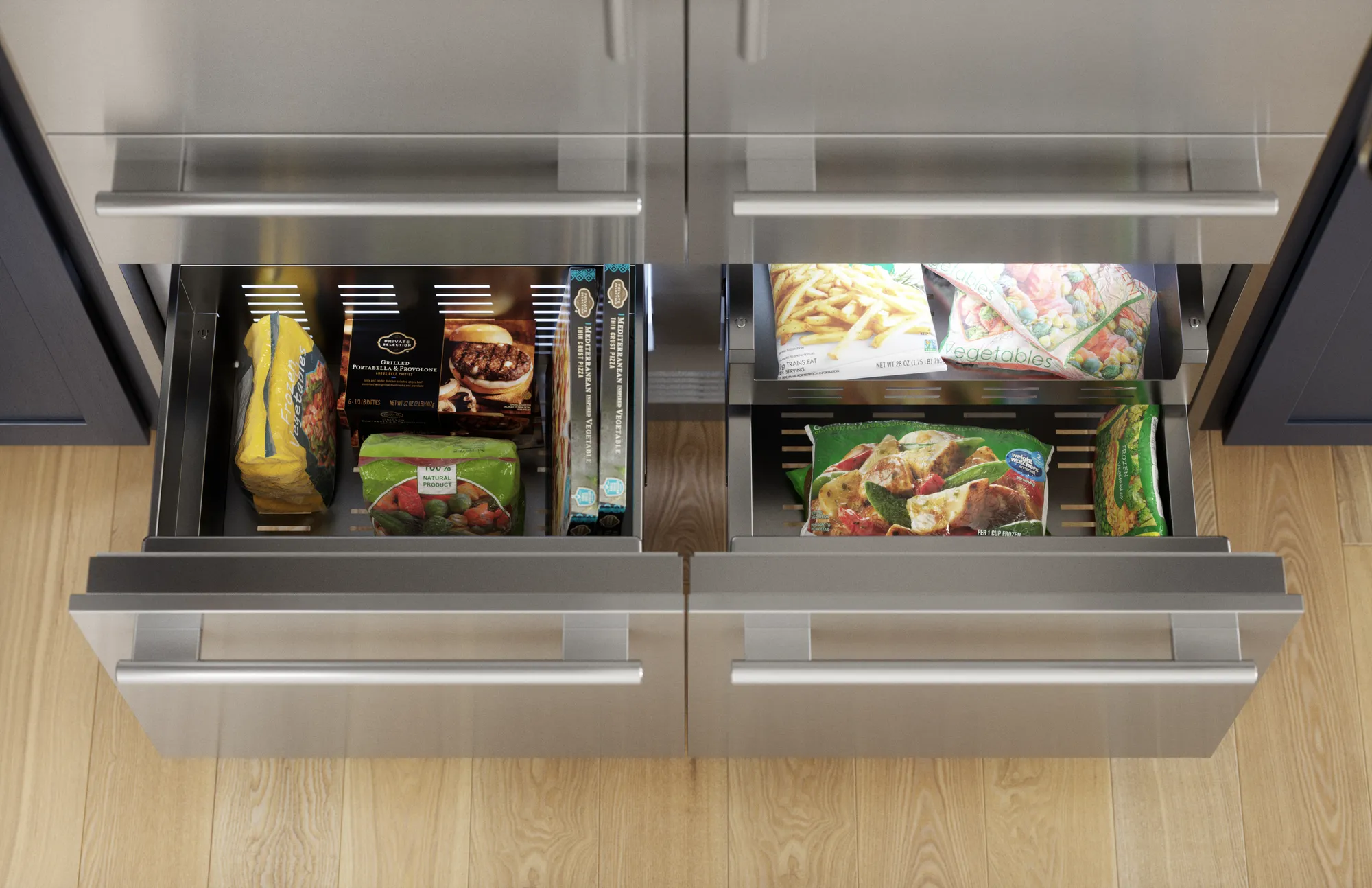 Thermador T48BT110NS 48 Inch Built-In Refrigerator French Door