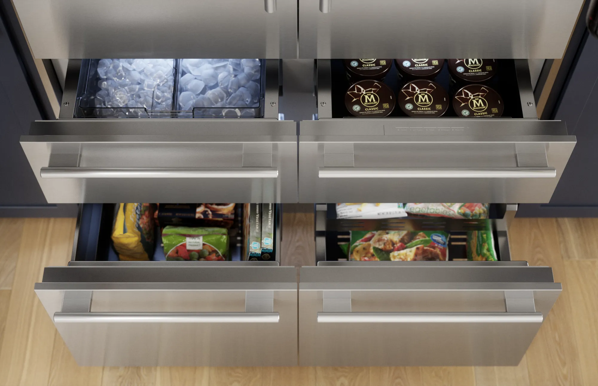 Thermador T48BT110NS 48 Inch Built-In Refrigerator French Door