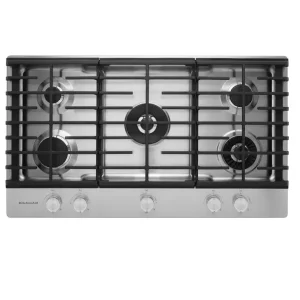 KitchenAid KCGS956ESS 36" 5-Burner Gas Cooktop With Griddle