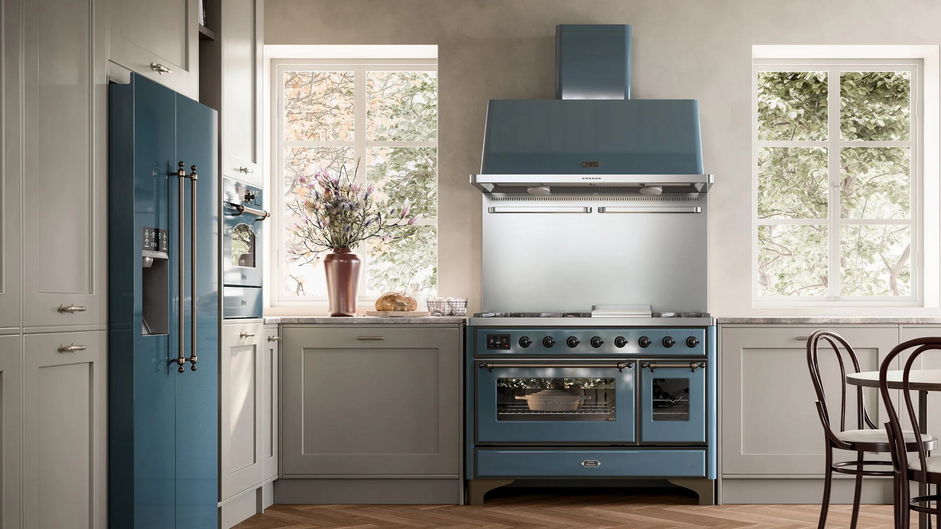 Ilve UPN76DMPN Nostalgie 30 Inch Dual Fuel Range - Castle Kitchens