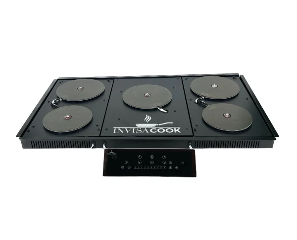 Invisacook 5 Burner Invisible Induction Cooktop - Castle Kitchens