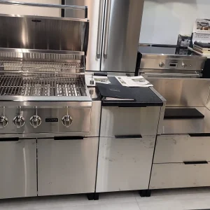 Coyote Outdoor Living + Home Refinements Julien Outdoor Freestanding Gas Grill Display Clearance Set with Cabinetry - $7,799
