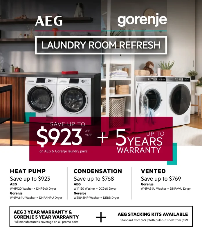 AEG Gorenje Laundry Promotion