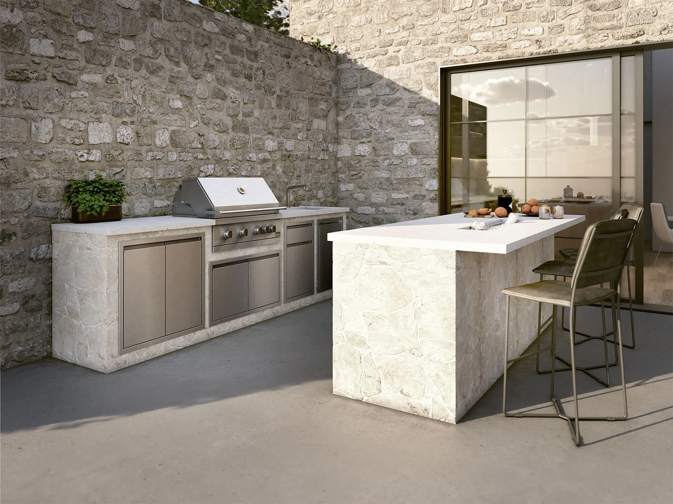 Backyard Outdoor Kitchen In Greater Toronto Area